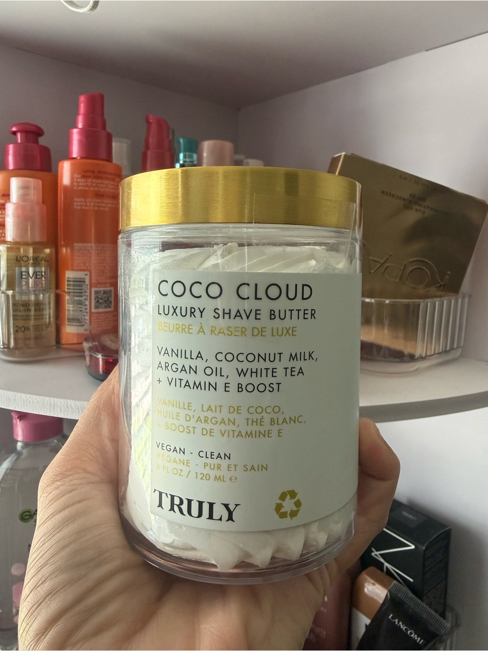 TRULY Coco Cloud Luxury Shave Butter - White & Gold